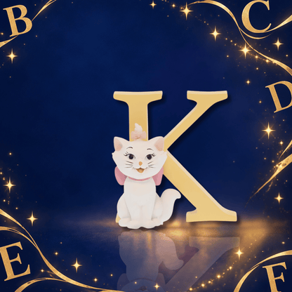 Disney Showcase Alphabet Letter K Marie Aristocats Figurine