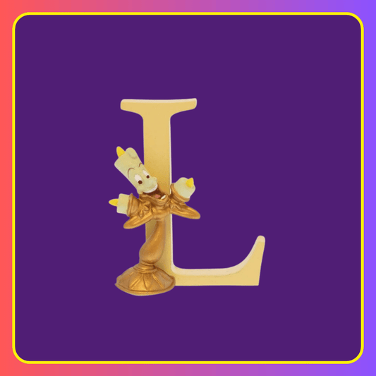Disney Showcase Alphabet Letter L Lumiere Figurine