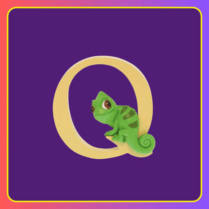 Disney Showcase Alphabet Letter Q Pascal Figurine