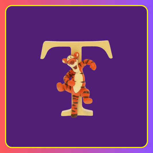 Disney Showcase Alphabet Letter T Tigger Figurine