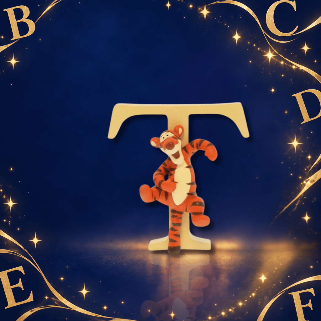Disney Showcase Alphabet Letter T Tigger Figurine