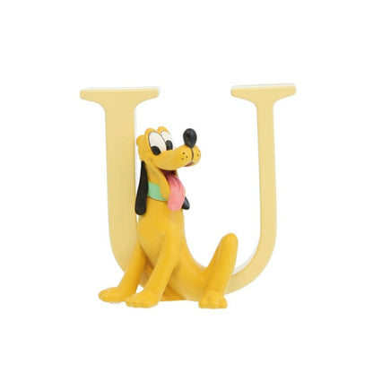 Disney Showcase Alphabet Letter U Pluto Figurine