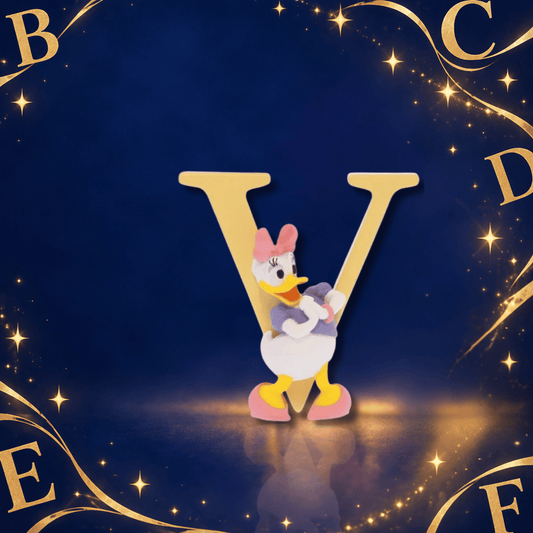 Disney Showcase Alphabet Letter V Daisy Duck Figurine