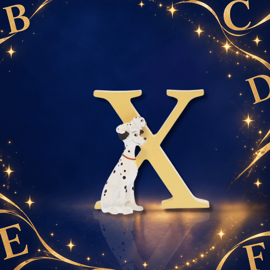 Disney Showcase Alphabet Letter X Pongo 101 Dalamatians Figurine