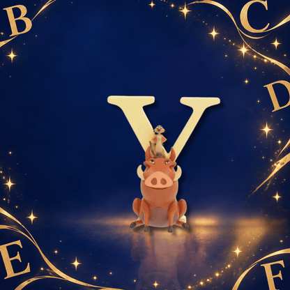 Disney Showcase Alphabet Letter Y Timon & Pumbaa Figurine