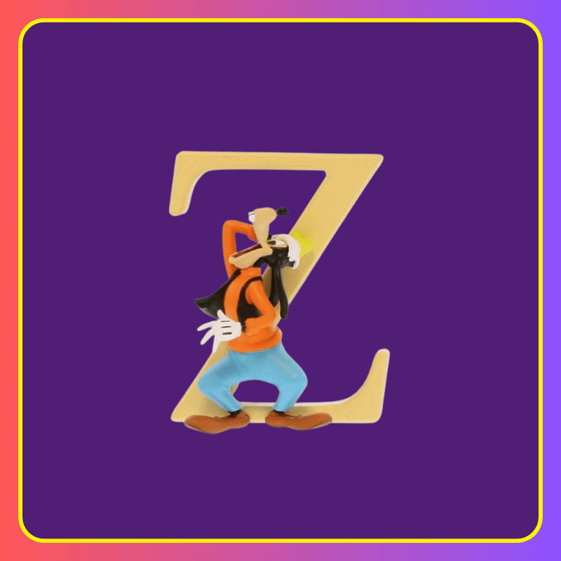 Disney Showcase Alphabet Letter Z Goofy Figurine