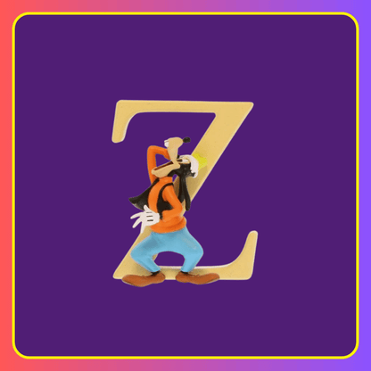 Disney Showcase Alphabet Letter Z Goofy Figurine