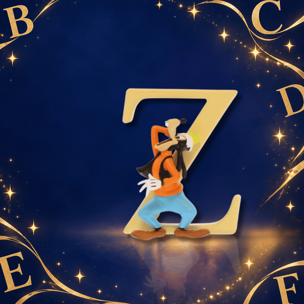 Disney Showcase Alphabet Letter Z Goofy Figurine
