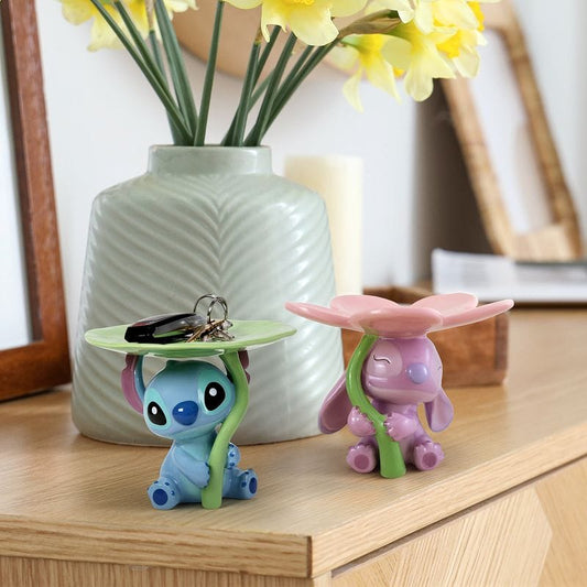 Disney Showcase Angel Flower Trinket Tray Lilo & Stitch Figurine