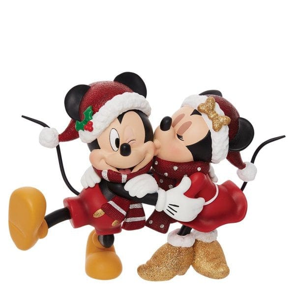 Disney Showcase Christmas Mickey and Minnie Mouse Figurine 6010733