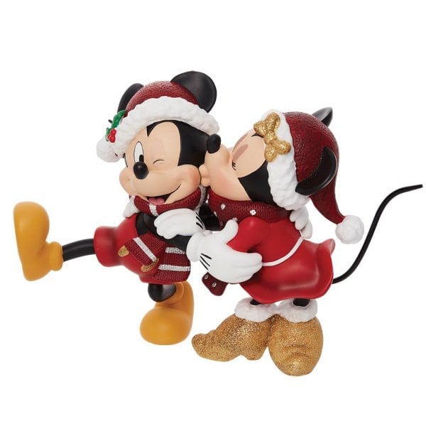 Disney Showcase Christmas Mickey and Minnie Mouse Figurine 6010733