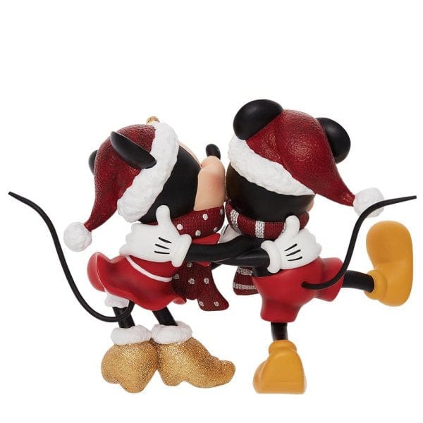 Disney Showcase Christmas Mickey and Minnie Mouse Figurine 6010733
