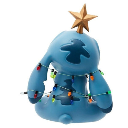 Disney Showcase Christmas Stitch Wrapped In Lights Figurine 6015328