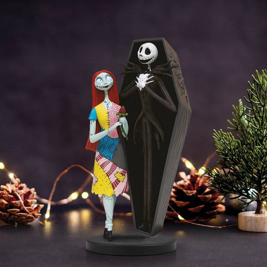 Disney Showcase Jack and Sally Coffin Nightmare Before Christmas NBC Figurine