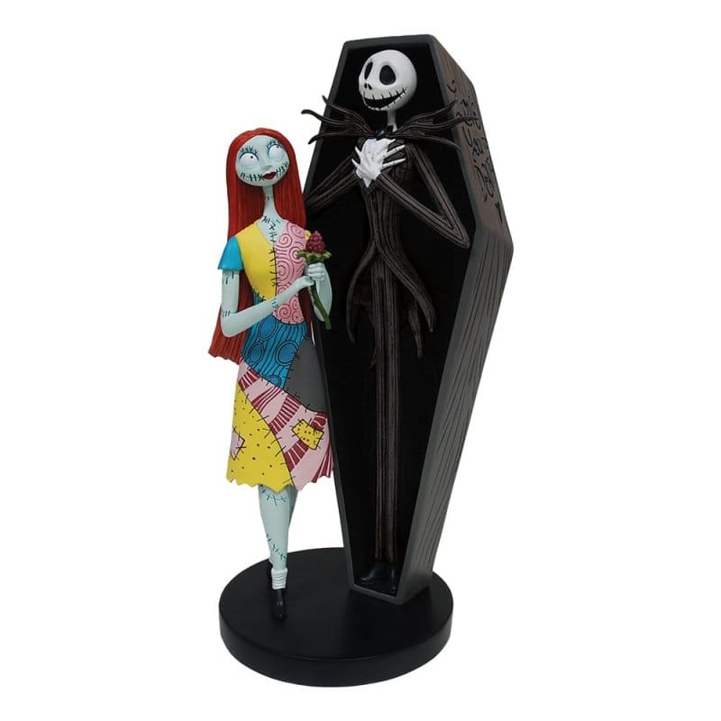 Disney Showcase Jack and Sally Coffin Nightmare Before Christmas NBC Figurine