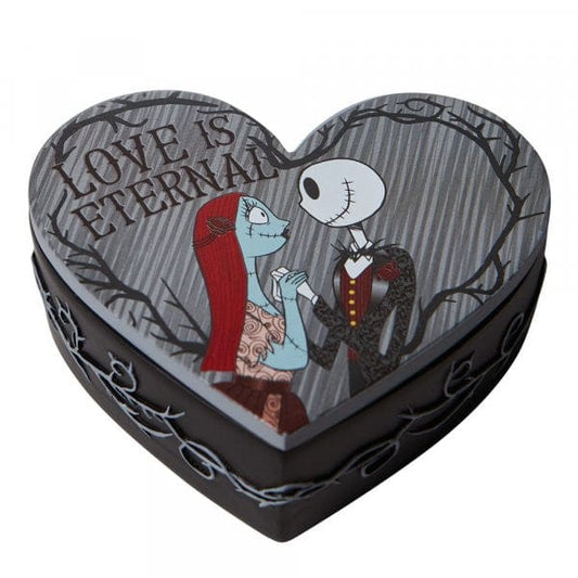 Disney Showcase Jack and Sally Nightmare Before Christmas Trinket Box 6008703