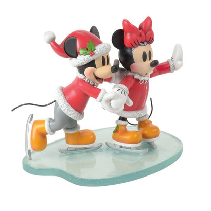 Disney Showcase Mickey & Minnie Christmas Ice Skating 6017371
