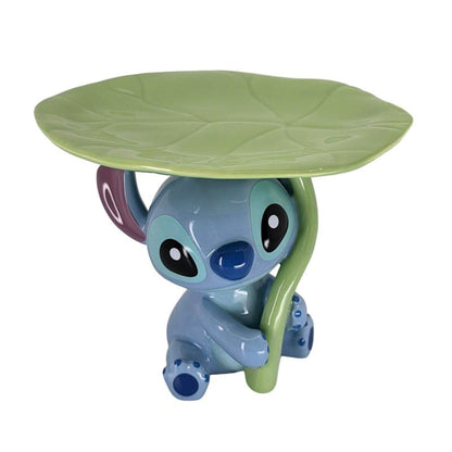 Disney Showcase Stitch Lily Pad Trinket Tray Lilo & Stitch Figurine