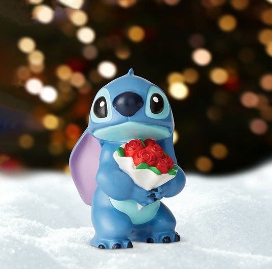 Disney Showcase Stitch with Flowers Figurine