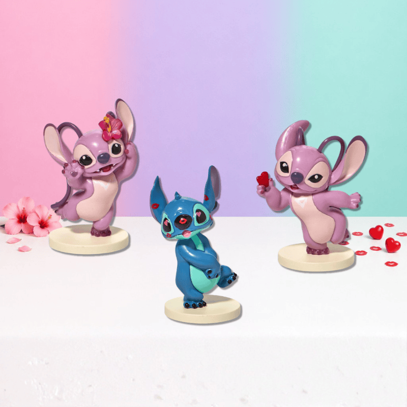 Disney Stitch & Angel Mini Figurine Value Bundle by Grand Jester Studios