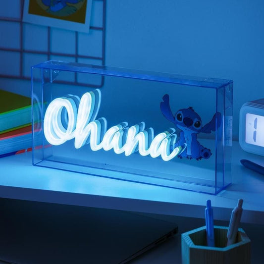 Disney Stitch Ohana LED Neon Light By Paladone
