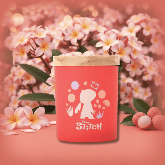 Disney Stitch Plumeria & Lychee Candle by Disney Home Fragrance