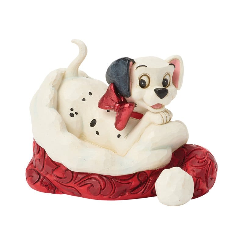 Disney Traditions 101 Dalmation Santa Hat Mini Figurine by Jim Shore