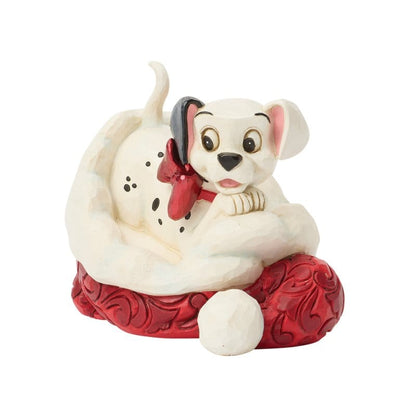 Disney Traditions 101 Dalmation Santa Hat Mini Figurine by Jim Shore
