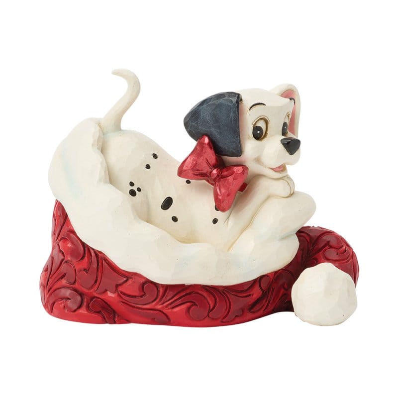 Disney Traditions 101 Dalmation Santa Hat Mini Figurine by Jim Shore