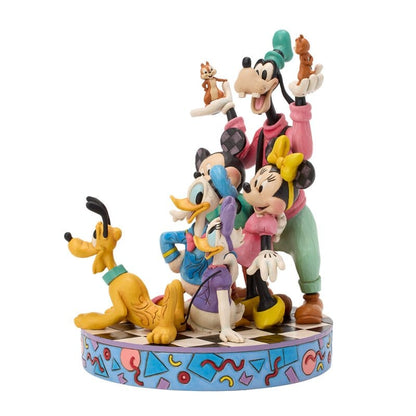Disney Traditions 90s Retro Mickey and Friends Figurine by Jim Shore