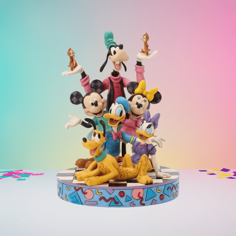 Disney Traditions 90s Retro Mickey and Friends Figurine by Jim Shore