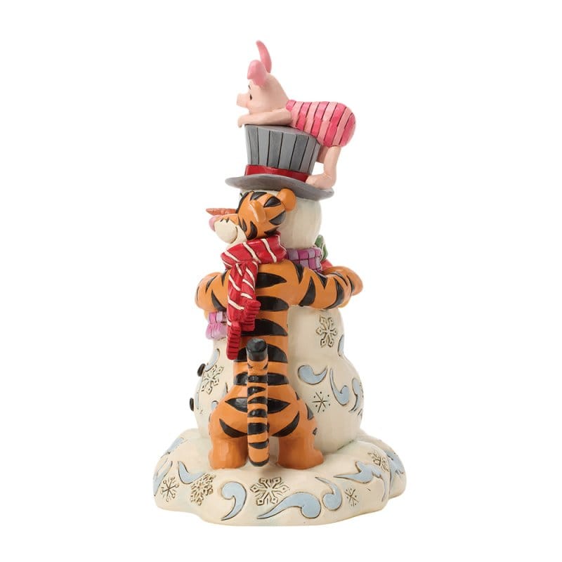 Disney Traditions A Chilly Creation (Pooh and Friends Hugging Snowman) Figurine by Jim Shore