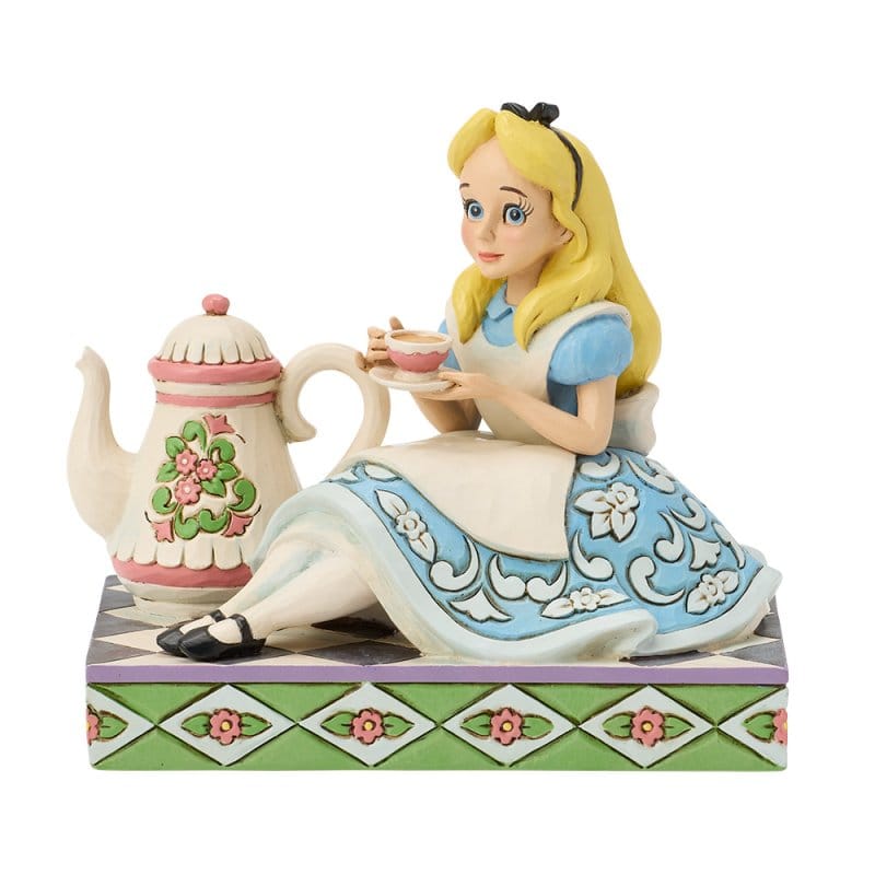 Disney Traditions A Cup of Curiosity (Alice with Teapot) Figurine by Jim Shore