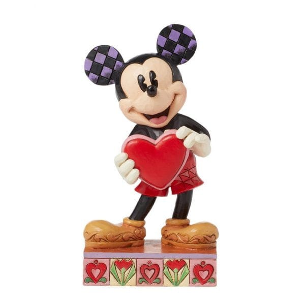Disney Traditions A Love Note (Mickey with Heart Figurine) By Jim Shore 6016329