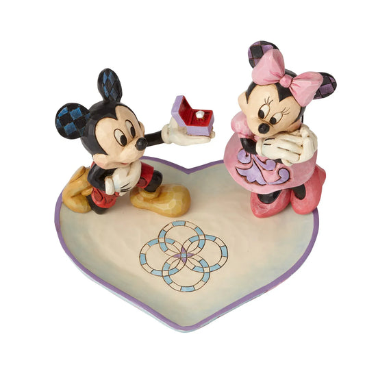 Disney Traditions A Magical Moment - Mickey Mouse Proposing to Minnie Mouse Figurine 4055436