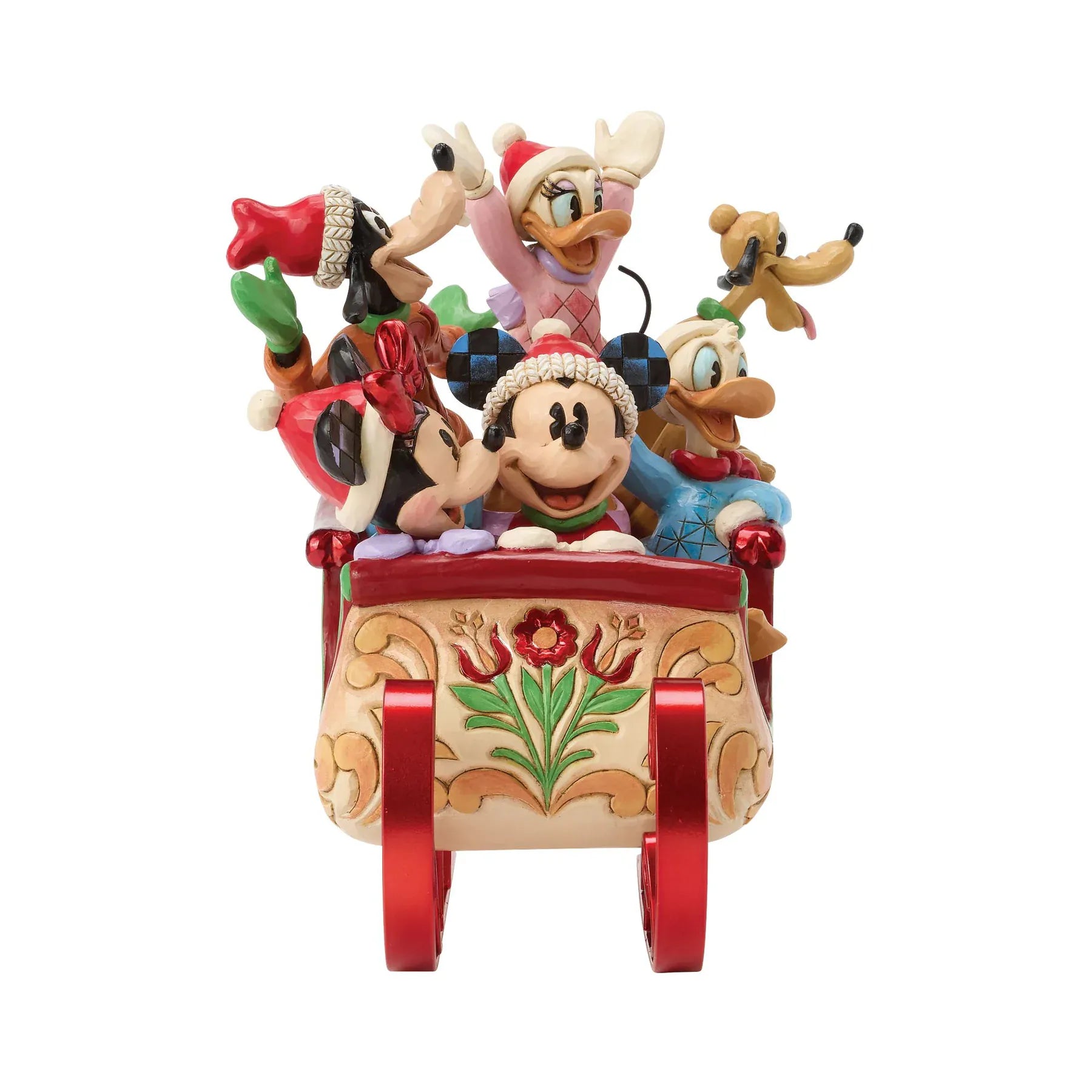 Disney Traditions A Sleigh Full of Joy (Mickey & Friends Sled) Figurine By Jim Shore 6016883