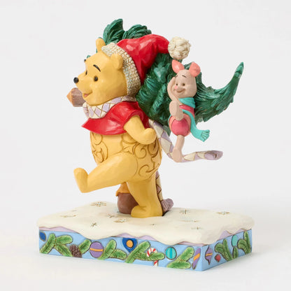 Disney Traditions A Tree For Two (Winnie the Pooh & Piglet With Christmas Tree) Figurine By Jim Shore 6016886