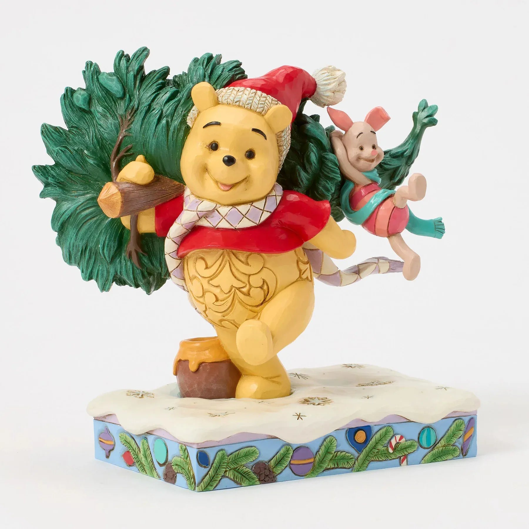 Disney Traditions A Tree For Two (Winnie the Pooh & Piglet With Christmas Tree) Figurine By Jim Shore 6016886