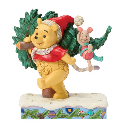 Disney Traditions A Tree For Two (Winnie the Pooh & Piglet With Christmas Tree) Figurine By Jim Shore 6016886
