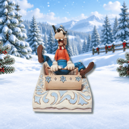 Disney Traditions A Wild Ride - Goofy Sledding Figurine 6008974