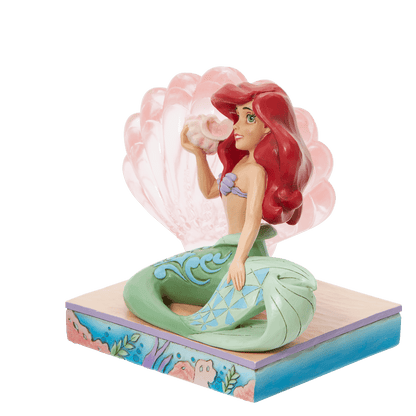 Disney Traditions Ariel with Clear Resin Shell Figurine By Jim Shore 6011923