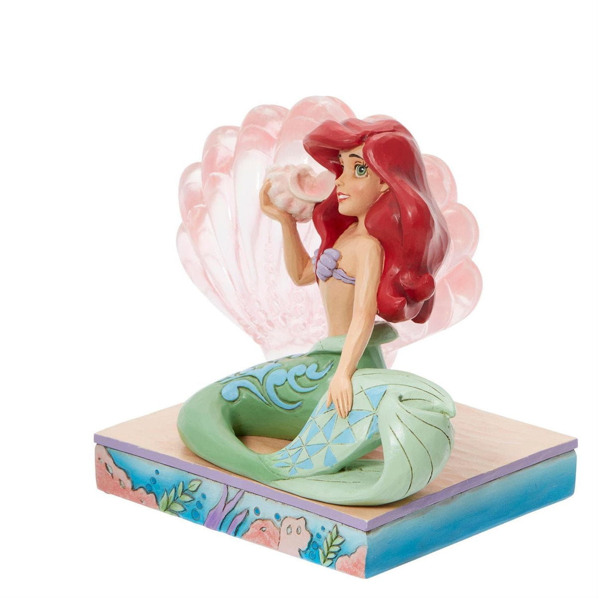 Disney Traditions Ariel with Clear Resin Shell Figurine By Jim Shore 6011923