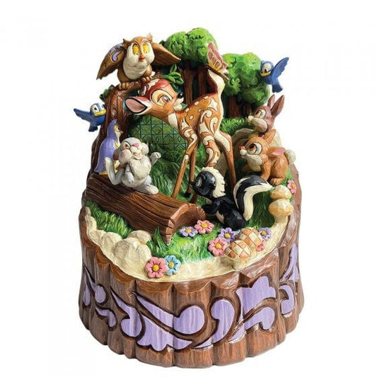 Disney Traditions Bambi Carved By Heart Figurine by Jim Shore 6010086