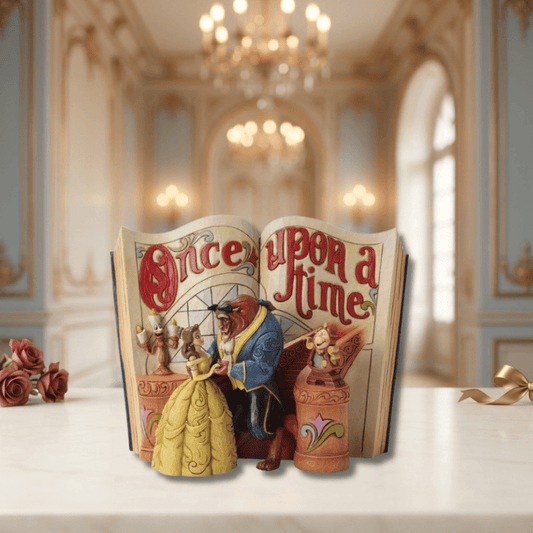 Disney Traditions Beauty and The Beast Storybook Love Endures Figurine by Jim Shore 4031483