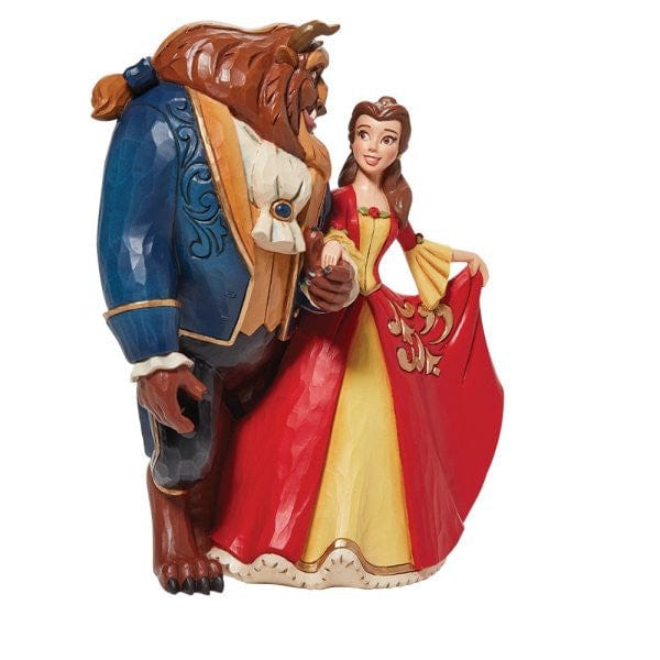 Disney Traditions Beauty & the Beast Enchanted Christmas Figurine By Jim Shore 6010873