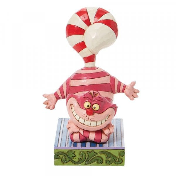 Disney Traditions Candy Cane Cheer - Cheshire Cat Cane Tail Figurine 6008984