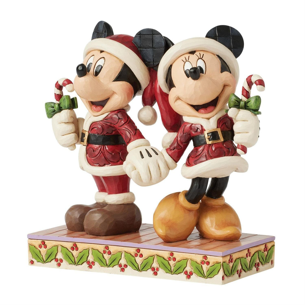 Disney Traditions Candy Cane Christmas (Mickey & Minnie With Candy Canes) Figurine By Jim Shore 6016882