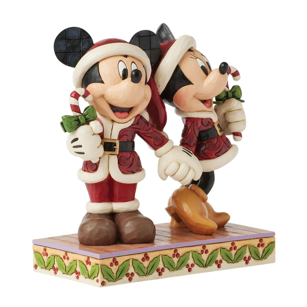 Disney Traditions Candy Cane Christmas (Mickey & Minnie With Candy Canes) Figurine By Jim Shore 6016882
