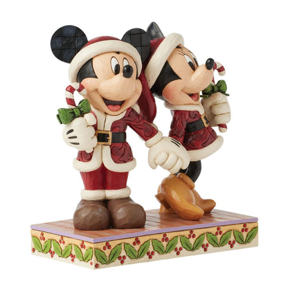 Disney Traditions Candy Cane Christmas (Mickey & Minnie With Candy Canes) Figurine By Jim Shore 6016882