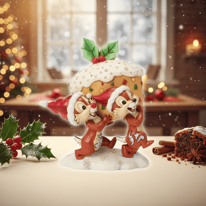 Disney Traditions Chip and Dale Stealing Fruit Cake by Jim Shore